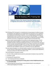 The 5S Desktop (PC) Training Set
